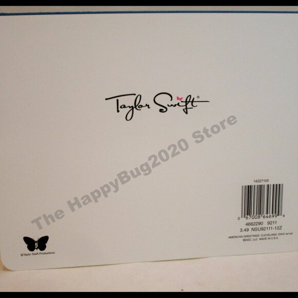 Taylor Swift American Greetings Gift Bag -Birthday Greeting Card set -NEW- Rare - Picture 5 of 12